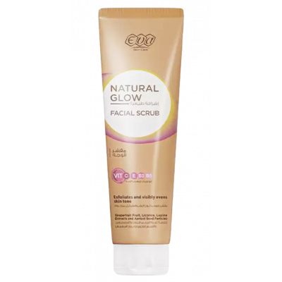 EVA SKIN CARE NATURAL GLOW FACIAL SCRUB WITH VITAMINS C, E, B3 & B5 100 ML
